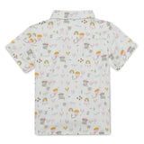 Baby Boys Collar Neck Half Sleeve Printed Shirt