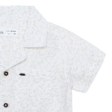 Baby Boys Safari Collar Neck Half Sleeve Printed Shirt