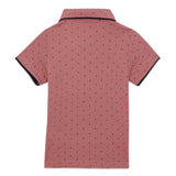 Baby Boys Collar Neck Half Sleeve Printed Polo T-Shirt