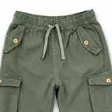 Kids Boys Olive Cargo Pant