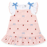 Baby Girls Spaghetti Peplum  Dress(2pcs Set)