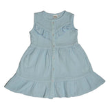 Baby Girls Lt Blue Sleeveless Dress