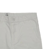 Kid Boys Solid White Bermuda