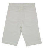 Kid Boys Solid White Bermuda