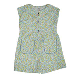 Baby Girls Peter Pan Collar Printed Playsuit