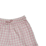 Baby Girls Gingham Checks Top & Shorts Co-ord Set with Headband(3pcs set)