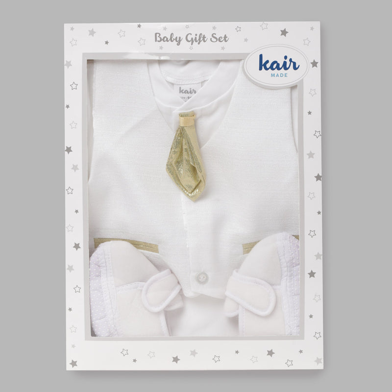 Baby Boys White Party Wear Set(6pcs Gift Set)