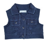 Baby Girls Knitted Denim Cardigan