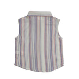 Baby Girls Collar Neck Sleeveless Shirt