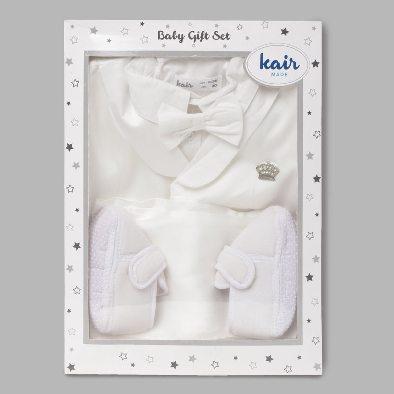 Baby Boys White Party Wear(5 Pcs Gift Set)