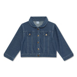 Kid Girls Rich Denim Cardigan