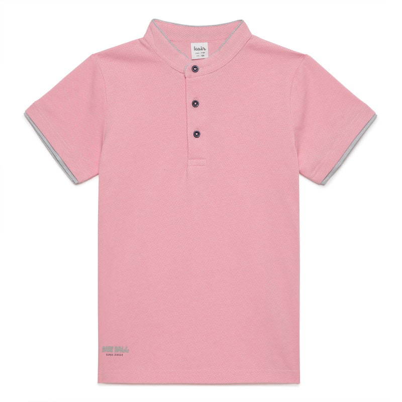 Kid Boys Henley Neck Half Sleeve T-Shirt