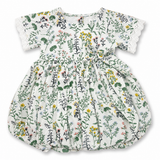 Baby Girls Round Neck Half Sleeve Balloon Dress