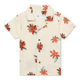 Boys Safari Collar Neck Half Sleeve Shirt