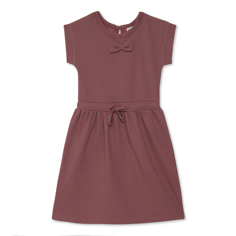 Kid Girls Mauve Kimono Sleeve Dress