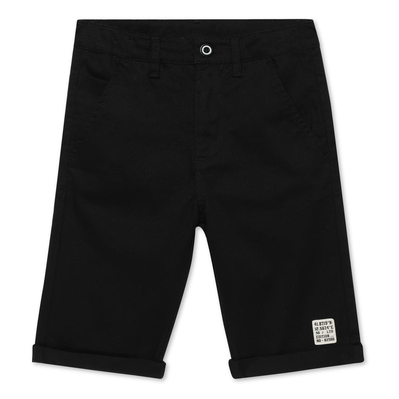 Kid Boys Black Bermuda