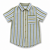 Kids Boys Half Sleeve Striped Shirt