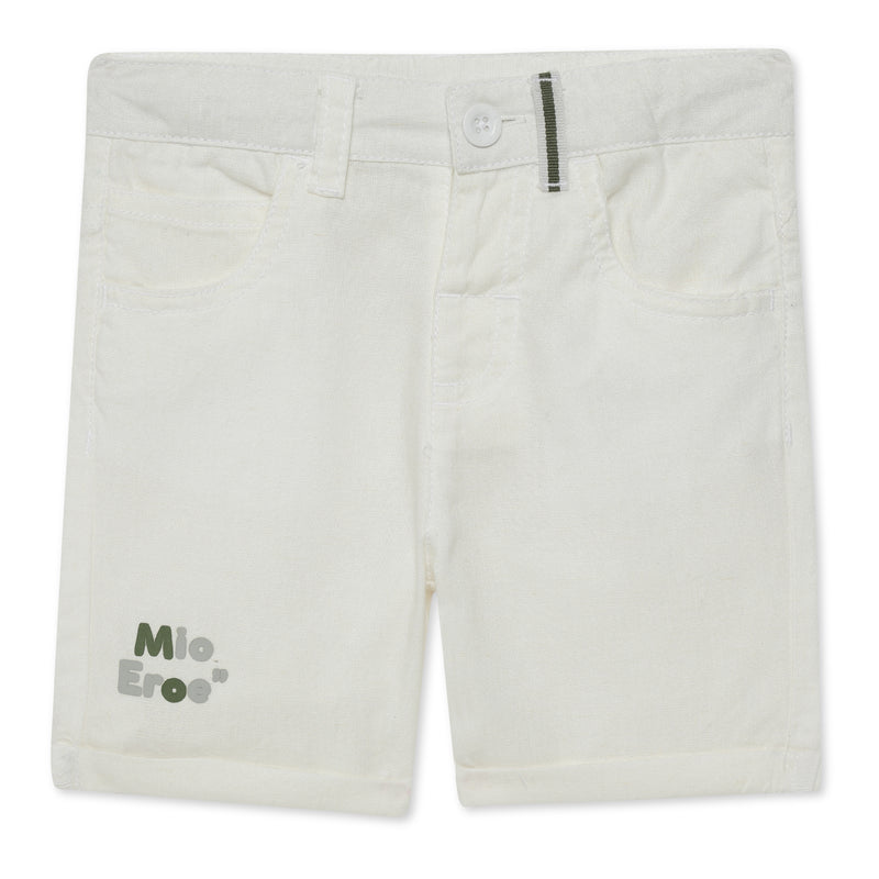 Baby Boys White Shorts