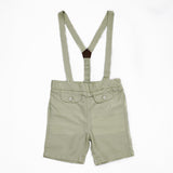 Baby Boys Shirt With Suspender Shorts and Bow Tie(3pcs set)