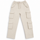 Kids Boys Beige Cargo Pant