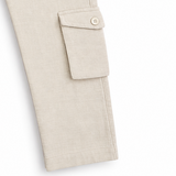 Kids Boys Beige Cargo Pant