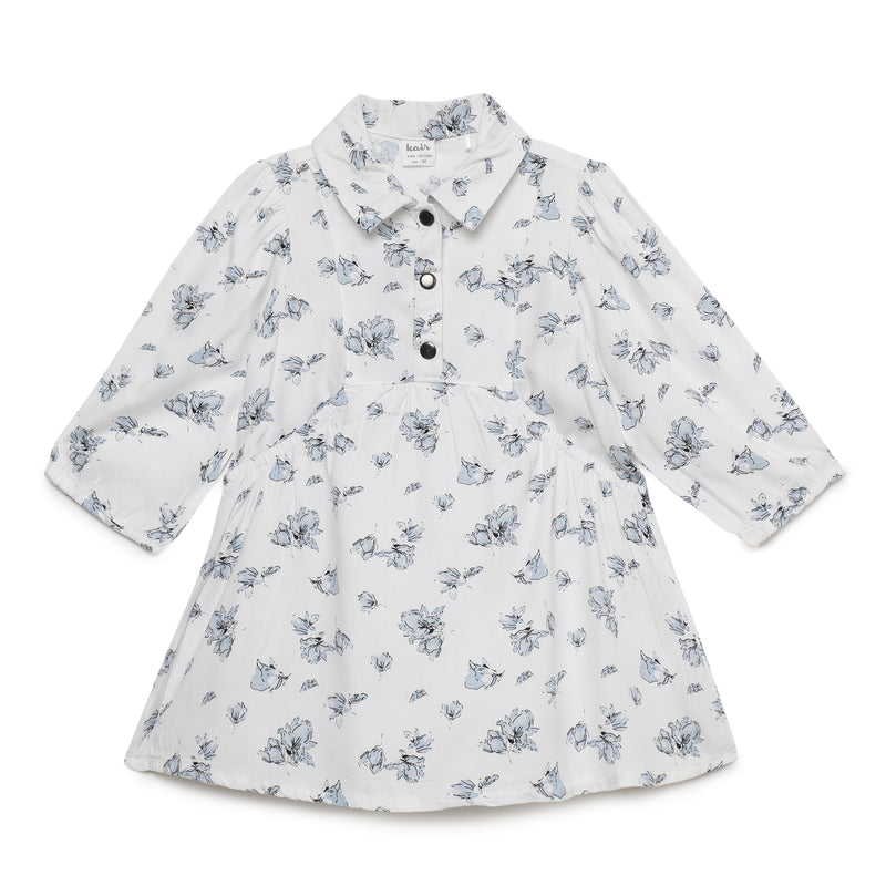 Baby Girls Collar Neck with Full Sleeve Dress