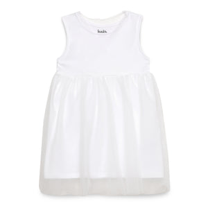 Baby Girls Decorative White Party Dress