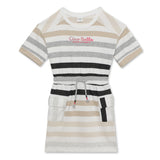 Kid Girls Striped Graphic Dress