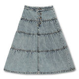 Kid Girls Blue Denim Skirt
