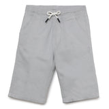 Kid Boys Light Grey Twill Shorts