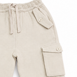 Kids Boys Beige Cargo Pant