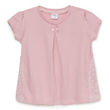 Baby Girls Round Neck Puff Sleeve Top