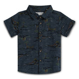 Baby Boys Collar Neck Half Sleeve Printed Shirt