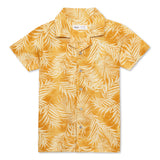 Kid Boys Safari Collar Neck Half Sleeve Shirt