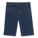 Kid Boys Knitted Denim Blue Shorts