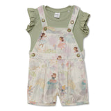 Baby Girls Playsuit with Inner T-Shirt (2Pcs Set)