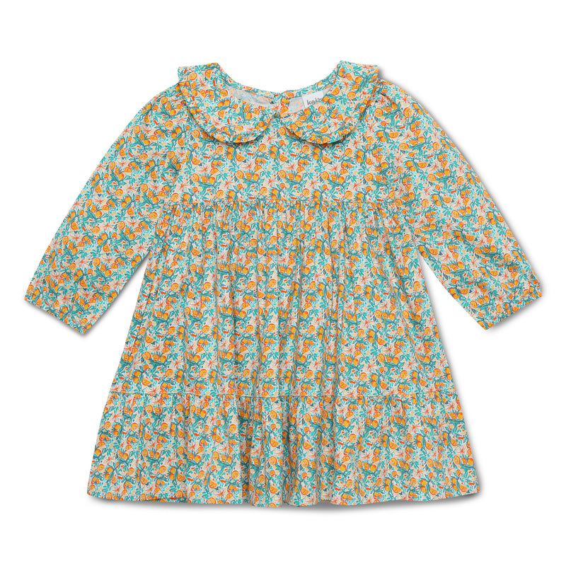 Baby Girls Peter Pan Collar with Full Sleeve Dress