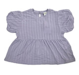 Kids Girls Peplum Hem Top With Palazzo Pant (2pcs Set)