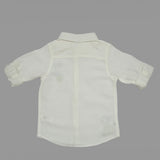 Baby Boys Collar Neck Embroidered White Shirt