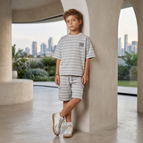 Baby Boys Drop Shoulder T-Shirt With Shorts (2Pcs Co-ord Set)