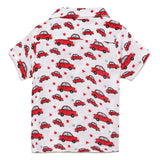Baby Boys Safari Collar Neck Half Sleeve Printed Muslin Shirt