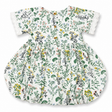 Baby Girls Round Neck Half Sleeve Balloon Dress