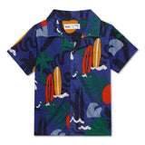 Boys Collar Neck Half Sleeve Shirt With Shorts(2pcs co-ord set)