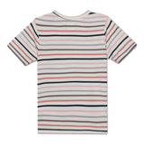 Baby Girls Round Neck Half Sleeve Multi Striped T-Shirt
