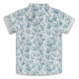 Baby Boys Grandad Collar Neck Half Sleeve Printed Shirt