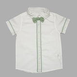 Baby Boys Shirt With Suspender Shorts and Bow Tie(3pcs set)