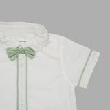 Baby Boys Shirt With Suspender Shorts and Bow Tie(3pcs set)