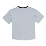 Kid Boys Round Neck Half Sleeve Drop Shoulder Graphic T-Shirt