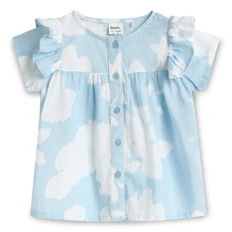Baby Girls Set Half Sleeve Top with Shorts and Head Band (3Pcs Set)