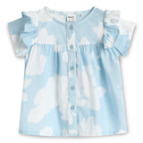 Baby Girls Set Half Sleeve Top with Shorts and Head Band (3Pcs Set)